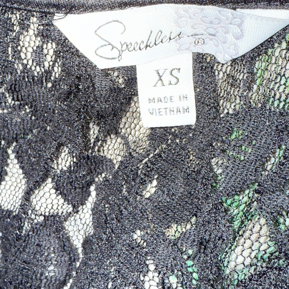 Speechless Black Lace Top with Pink Zigzag Skirt Dress - Picture 4 of 4